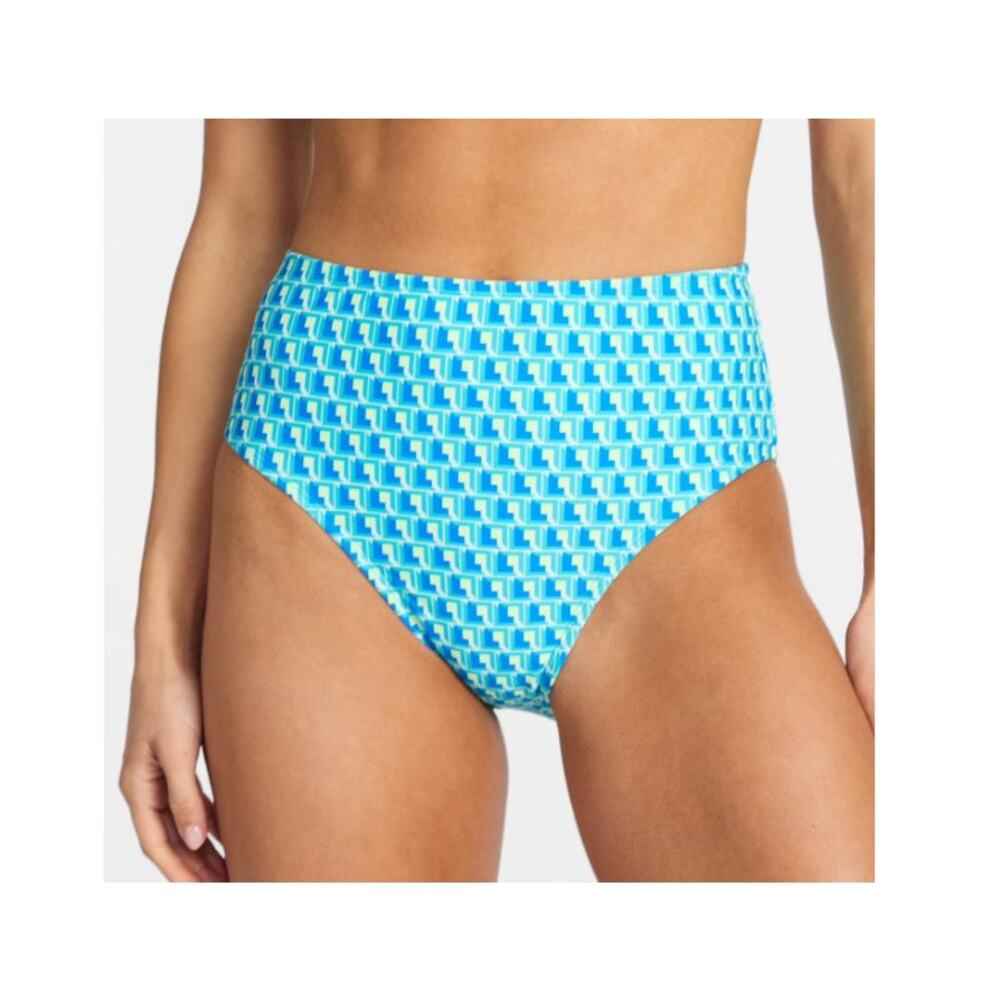 Time and Tru High Waist Geo Print Bikini Bottoms NWT Plus Size 2X Swim